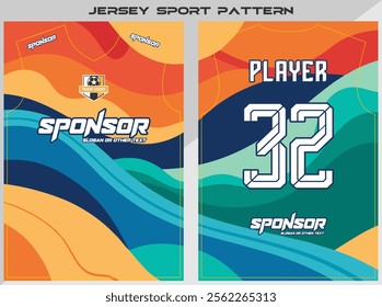 Sports shirt design ready to print - Football shirt for sublimation