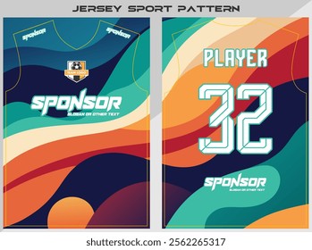 Sports shirt design ready to print - Football shirt for sublimation