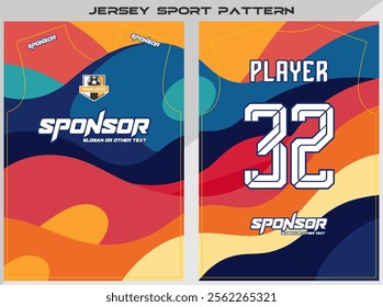 Sports shirt design ready to print - Football shirt for sublimation