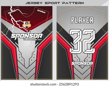 Sports shirt design ready to print - Football shirt for sublimation