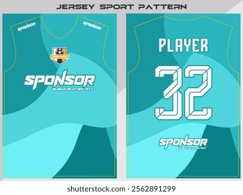 Sports shirt design ready to print - Football shirt for sublimation