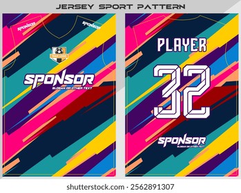 Sports shirt design ready to print - Football shirt for sublimation