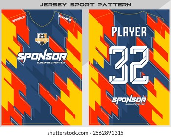 Sports shirt design ready to print - Football shirt for sublimation