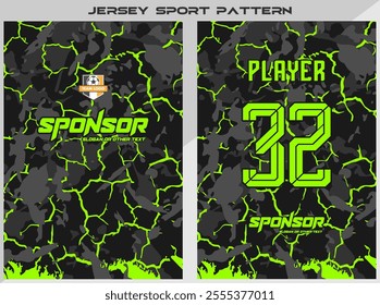 Sports shirt design for sublimation and garment textile