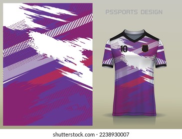 sports shirt design for use in the manufacture of sportswear or use as background