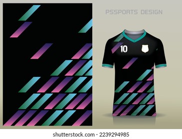 sports shirt design for use in the manufacture of sportswear or use as background