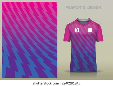 sports shirt design for use in the manufacture of sportswear or use as background