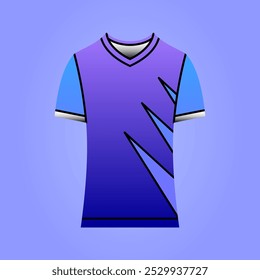 Ilustración de degradado de camisa deportiva para fútbol, baloncesto, pelota de hockey, voleibol, carreras, juegos.