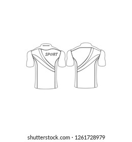 sports shirt icon. Element of T-shirt for mobile concept and web apps icon. Thin line icon for website design and development, app development