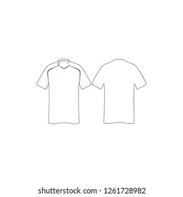 sports shirt icon. Element of T-shirt for mobile concept and web apps icon. Thin line icon for website design and development, app development