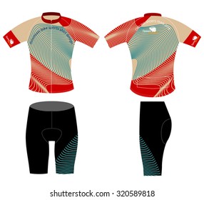 Sports shirt style,cycling vest design vector on a white background