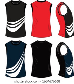 Sports shirt vector template pattern