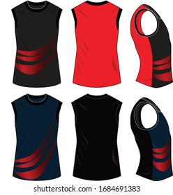 
Sports shirts vector template pattern