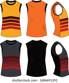 
Sports shirts vector template pattern