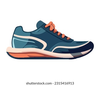 sports shoe with shoelace symbol icon isolated