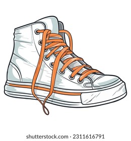 sports shoe undone, shoelace needs tying icon isolated