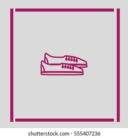 sports shoes, icon