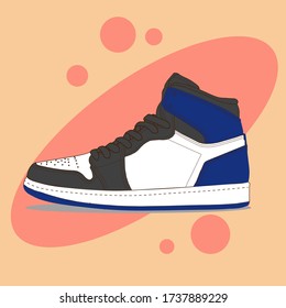 Sports shoes icon vector. Flat style. Vector illustration