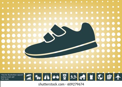 sports shoes icon vector illustration eps10.