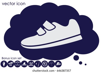 sports shoes icon vector illustration eps10.