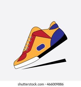 sports shoes icon - vector illustrator
