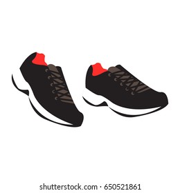 sports shoes isolated vector