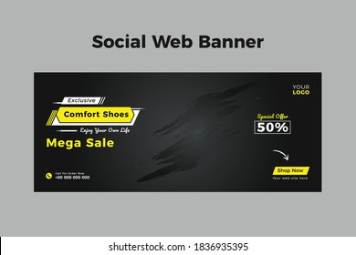 Sports Shoes Sale Web Banner Design