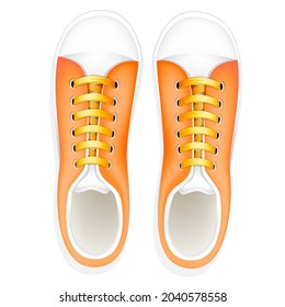 sports shoes. Tennis design over a white background. Sport, fitness, activity design.