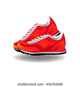 Sports shoes vector