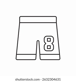 sports shorts icon sign vector
