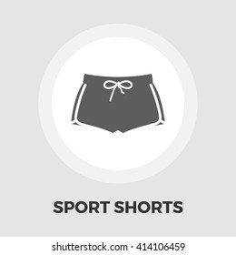 Sports shorts icon vector. Flat icon isolated on the white background. Editable EPS file. Vector illustration.