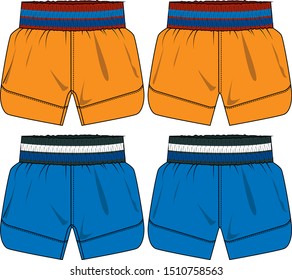 sports shorts vector template  pattern