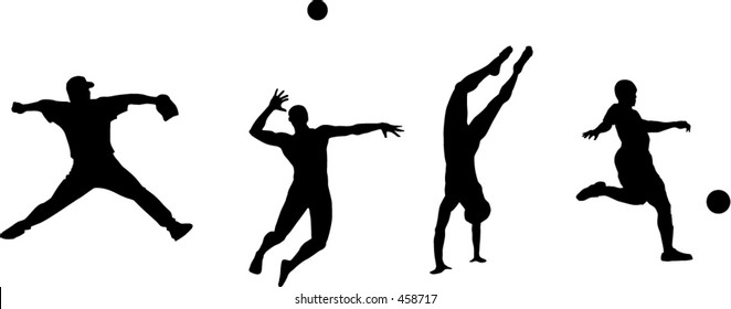 Sports silhouette