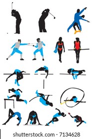 sports, silhouette