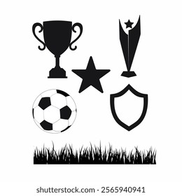 sports silhouette set popular items white background vector illustration design