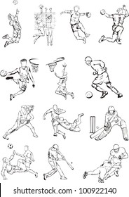 sports silhouettes