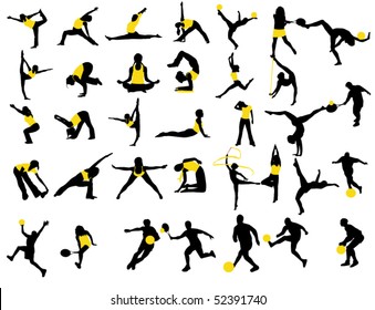 Sports silhouettes