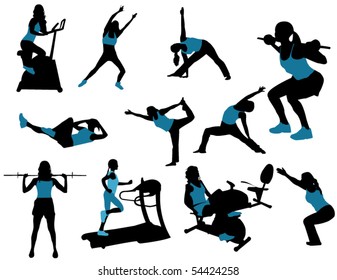 Sports silhouettes