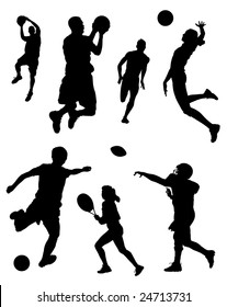 Sports Silhouettes Vector