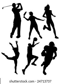 Sports Silhouettes Vector