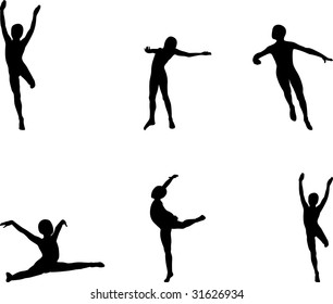 sports silhouettes vector