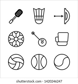 sports simple icon set design