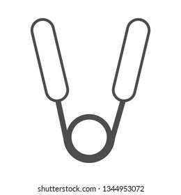sports simulator icon. vector outline illustration on white background.
