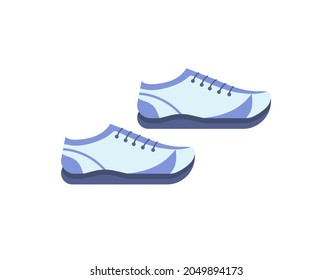 Sports sneakers for fitness classes.Vector illustration isolated on a white background. For a fitness blog.