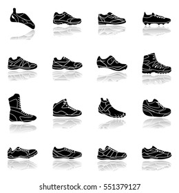 Sports sneakers Icons Set-Illustration