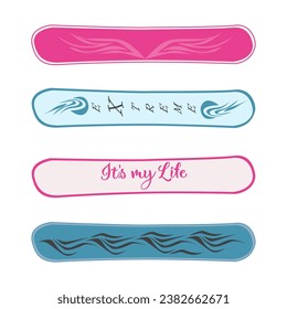 sports, snowboarding, snow slope, fast descent. can be used for postcards, posters and posters