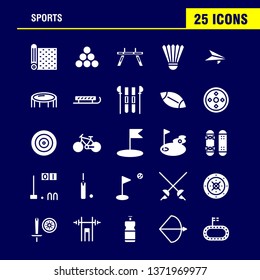 Sports Solid Glyph Icon Pack For Designers And Developers. Icons Of Mat, Sport, Sports, Yoga, Billiards, Pool, Snooker, Sport, Vector