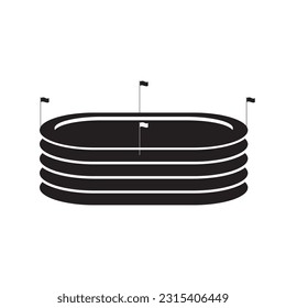 sports stadium icon vector illustration symbol design
