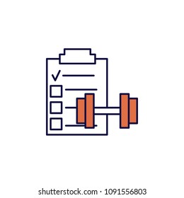 sports standard icon. Element of simple colored web icon for mobile concept and web apps. Isolated sports standard icon can be used for web and mobile. Premium icon on white background