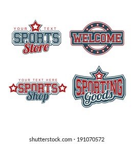 Sports Store Signs Collection